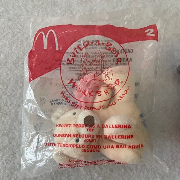 Build A Bear Dimples & Velvet Teddy Ballerina McDonalds Happy Meal 2006 #2 #5 - Picture 2 of 13